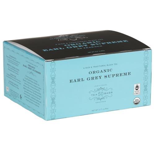 Harney & Sons Earl Grey Supreme Orgánico | 50 Bolsitas de Té con Bergamota