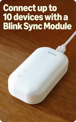 Blink Outdoor 2K+, Mini 2K+ y Timbre con Batería 2K+ (Modelo Más Nuevo) – Seguridad 2K Completa, Batería Duradera. Sync Module Core Incluido – 2 Cámaras + Timbre (Blanco)