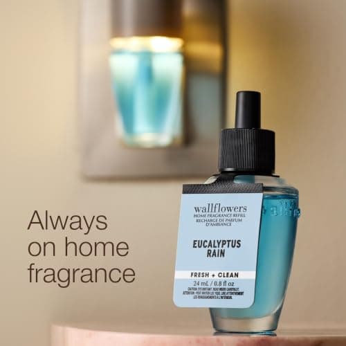 Repuestos para difusor Wallflowers de Bath & Body Works, aroma Eucalyptus Rain, paquete de 4