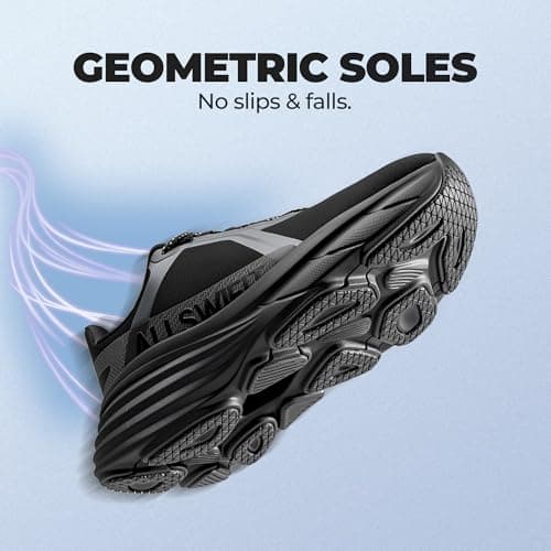 ALLSWIFIT Women's Breathable Cushion Fashion Sneakers,Black,7 | Lightweight,Non Slip,Arch Support,Comfort,Workout,Jogging,Gym,Athletic,Workout,Walking,Running,Tennis,Exercise,ActiveAiry
