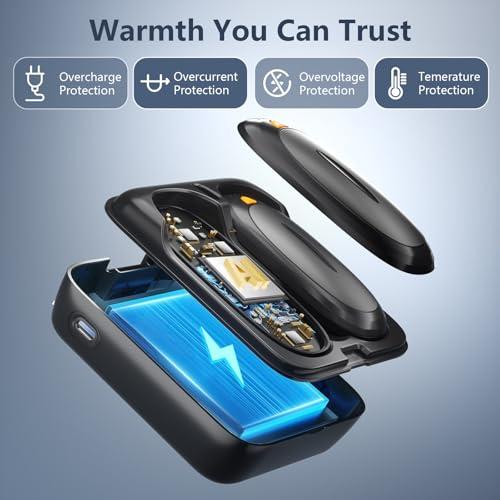 Calentadores de Manos Eléctricos Recargables 3 en 1 (2 Pzas) con Power Bank