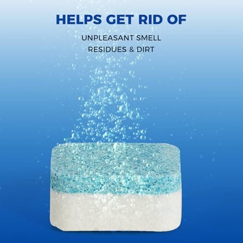 Gihen 48 Washing Machine Cleaner Tablets, Descaler Odor Remover HE Washer