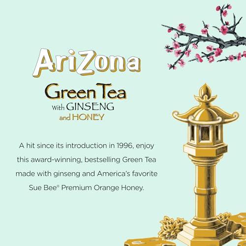 Té Verde AriZona con Ginseng y Miel - 16 fl oz (Paquete de 12)