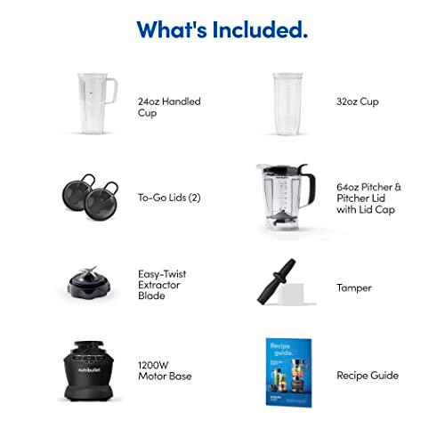 Licuadora nutribullet Combo 1200W - Negro Mate