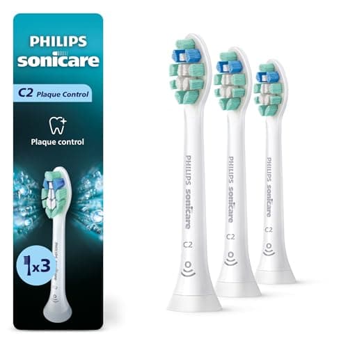Cabezales Philips Sonicare C2 (Paq. de 3) – 9 Meses de Suministro, Blanco