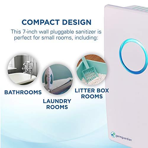Mini Purificador de Aire de Pared Germ Guardian GG1100W con UV-C y Elimina Olores