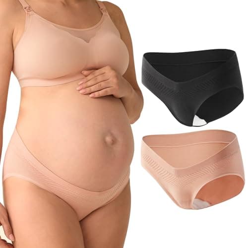 Pantaletas de Maternidad Momcozy Sin Costuras (Paquete de 2)