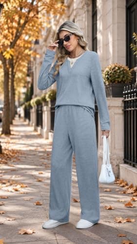 WIHOLL Two Piece Sets for Women Fall Clothes Lounge Matching Set Sweatsuits