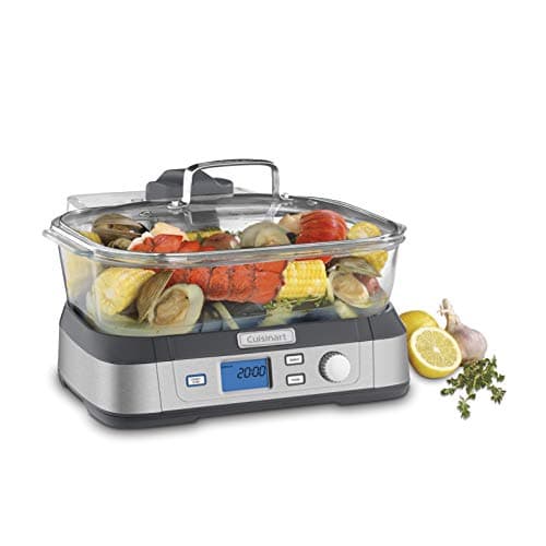 Vaporera Cuisinart de Vidrio Digital, 5 Litros y 5 Ajustes Preprogramados