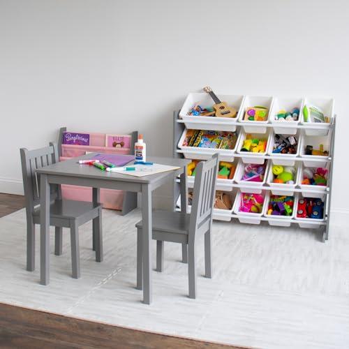 Set de Mesa y 2 Sillas de Madera Humble Crew para Actividades Infantiles - Gris