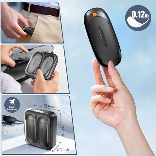 Calentadores de Manos Eléctricos Recargables 3 en 1 (2 Pzas) con Power Bank