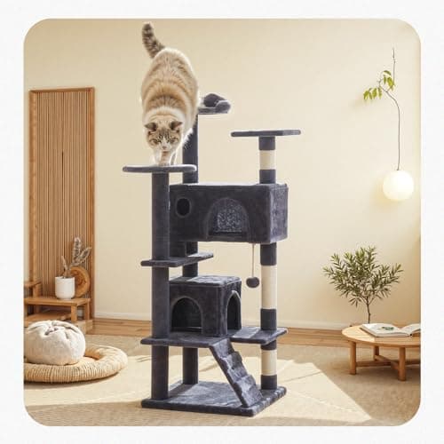 Torre para Gatos Aidoly de 54 Pulgadas con Rascadores de Sisal