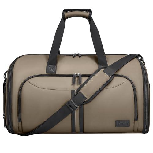 Portatrajes Convertible BALEINE 2 en 1 con Compartimento para Zapatos (Marrón)