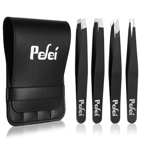 Set de Pinzas Profesionales Pefei - Precisión para Cejas y Vellos