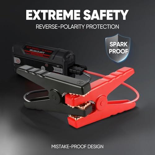 LOKITHOR J400 Portable Jump Starter 2000A, 12V Lithium Battery Booster with ConnectMax Tech, Smart Digital Display, Car Jump Box for Up to 8.0L Gas & 6.0L Diesel Engines
