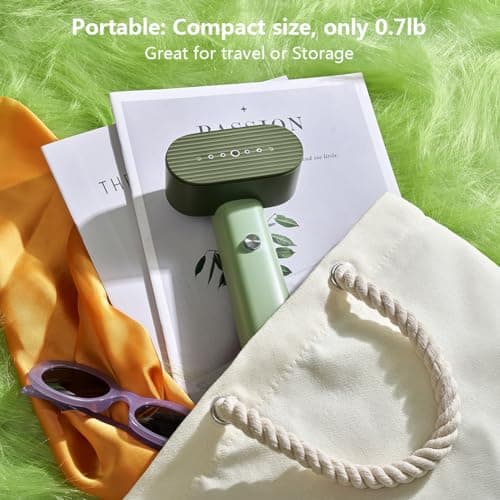 Nexdoo G6 Steamer for Clothes Portable 2-in-1 Travel Steamer Iron for Clothes, Just 0.7lbs Lightly, 10 Minutes of Continuous Steam, 900W Light Steamer for travel and home (green)