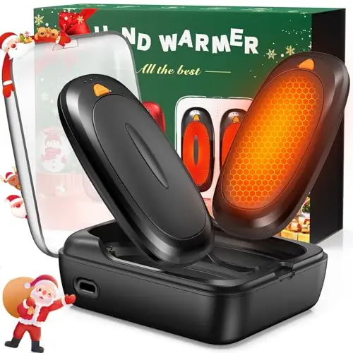 Calentadores de Manos Eléctricos Recargables 3 en 1 (2 Pzas) con Power Bank