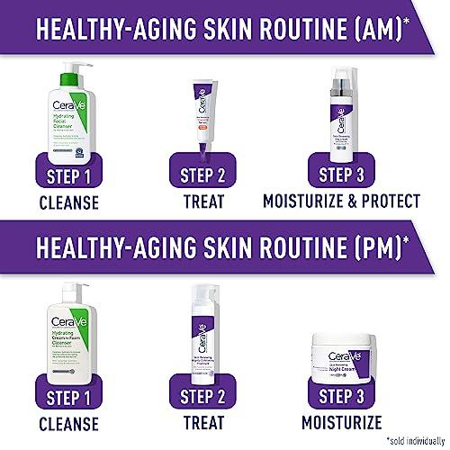 Crema de Noche Renovadora CeraVe con Niacinamida, Péptidos y Ácido Hialurónico