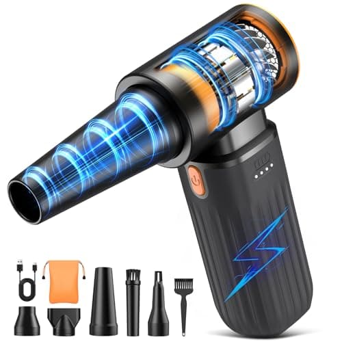VASSON Compressed Air Duster 260000RPM, Cordless Ultra 3-Speed Adjustable