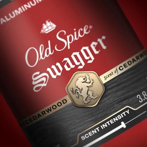 Desodorante Old Spice para Hombre, Sin Aluminio, Aroma Swagger, Paquete de 3 de 3.8 oz