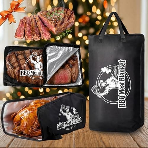 Roseek BBQ Meat Blanket Resting Brisket Bag Rugged 600D Oxford Leakproof Heat Pressed, Father's Day Birthday Wedding Gifts for Men Dad Husband Smoker&Grilling Accessories Backyard Camping Party(21")