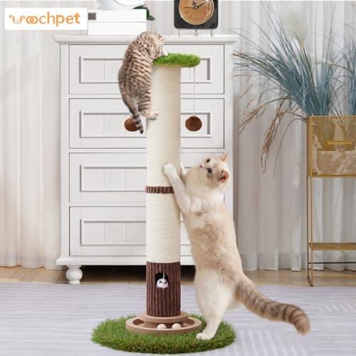 Woochpet 34" Tall Cat Scratching Posts,Heavy Duty and Thicker Cat Scratcher