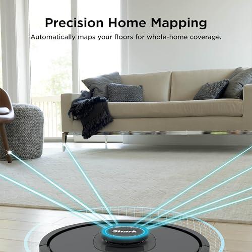 Shark AV2501S AI Ultra Robot Vacuum, with Matrix Clean, Home Mapping, 30-Day Capacity HEPA Bagless Self Empty Base, Perfect for Pet Hair, Wifi, Dark Grey