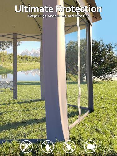Gazebo Plegable Instantáneo Garvee Hexagonal 13x13ft con Mosquitero