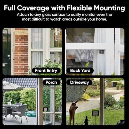 WYZE Window Camera, WiFi Indoor HD Home Security Camera, Upgraded Color Night Vision, Anti-Glare, AI-Powered Motion Detection, Easy & Quick Setup, 24/7 Recording, Works w/Alexa & Google
