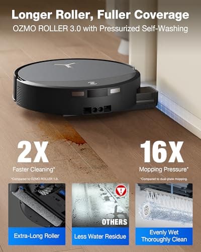 ECOVACS DEEBOT T90 PRO Omni Robot Aspiradora y Trapeador, Succión Potente de 30000Pa