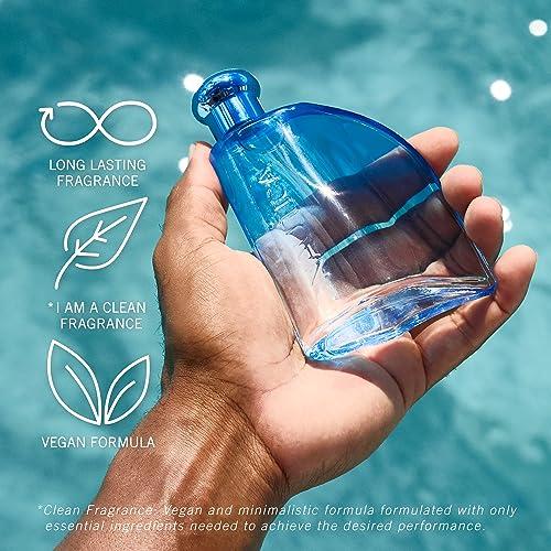 Nautica Pure Blue Eau de Toilette 3.3 fl oz para Hombre: Eucalipto, Cuero y Vainilla, Duradera y de Uso Diario
