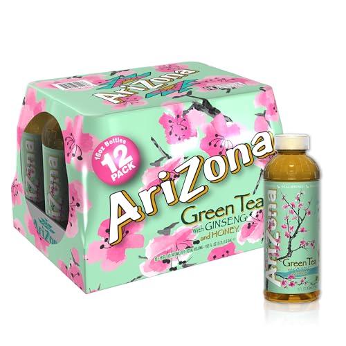 Té Verde AriZona con Ginseng y Miel - 16 fl oz (Paquete de 12)
