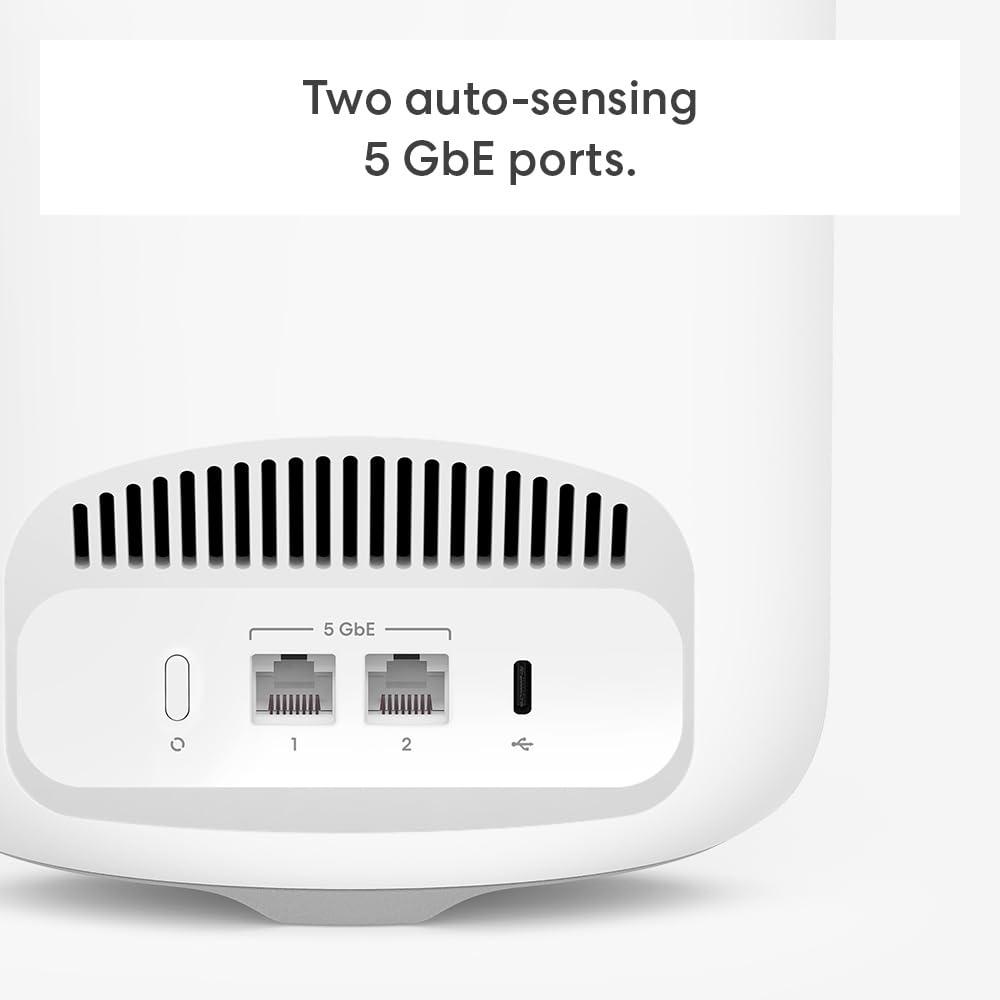 Amazon eero Pro 7 tri-band mesh Wi-Fi 7 router (newest model) - Supports internet plans up to 5 Gbps, Coverage up to 6,000 sq. ft., 3-pack