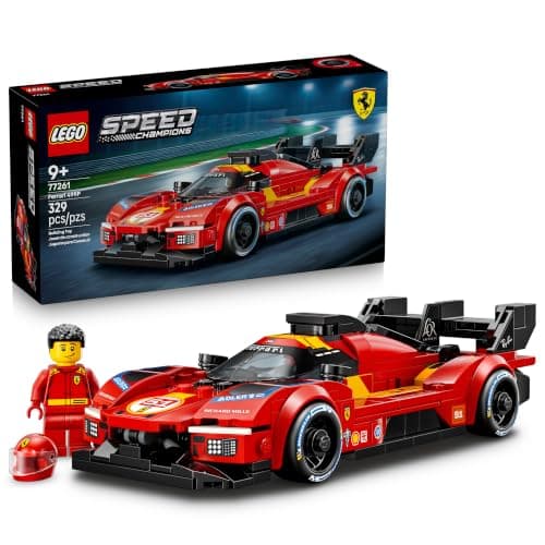 LEGO Speed Champions Ferrari 499P 77261 | Building Toy for Boys & Girls, Ages 9+, Detailed Toy Car for Kids, Play or Display Model, 329 pieces, Gift for Birthdays
