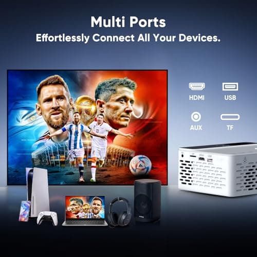 Proyector Inteligente TMY 1080P: ¡Netflix y YouTube al Instante!