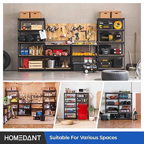 HOMEDANT Estante Metálico Reforzado 5 Niveles Ajustables, 35.9" Ancho