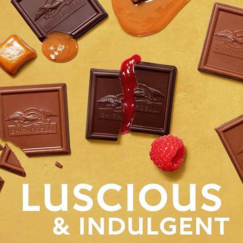 Caja de Regalo Ghirardelli SQUARES: Surtido Premium de Chocolates – 29.6 oz, Día de San Valentín