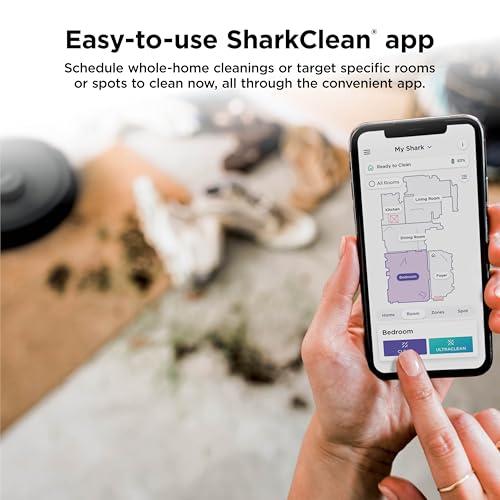 Shark AV2501S AI Ultra Robot Vacuum, with Matrix Clean, Home Mapping, 30-Day Capacity HEPA Bagless Self Empty Base, Perfect for Pet Hair, Wifi, Dark Grey