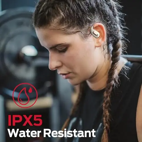 Audífonos Monster Open Ear AC210 Bluetooth 5.4, Sonido Estéreo, 30 Horas de Batería, Resistentes al Agua IPX5, Oro Rosa