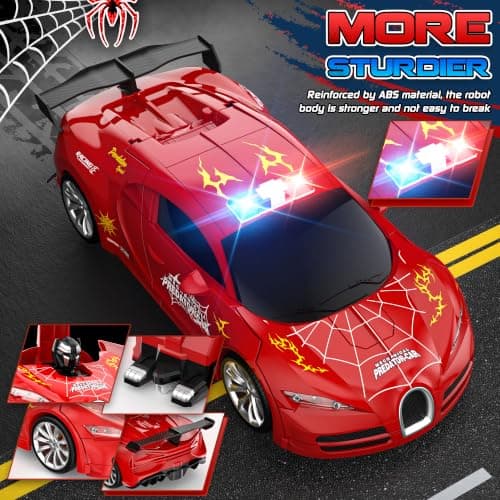 AONEPTR Remote Control Car Becoming Robot Transforming Toys Kids Christmas