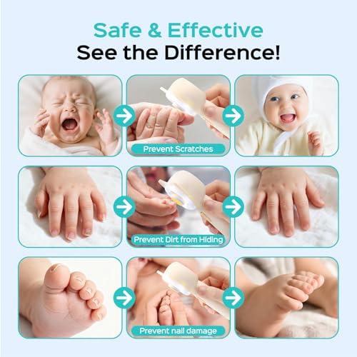 Kit 16 en 1 COSLUS para Uñas de Bebé: Eléctrico, Silencioso y con Luz 360°