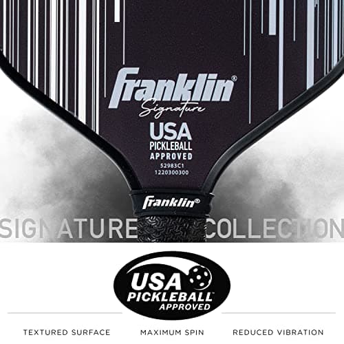 Paleta de Pickleball Pro Franklin Sports Signature Series USAPA - 13mm - Negra