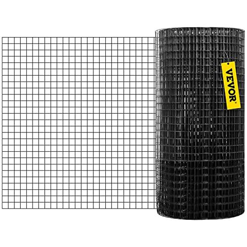 VEVOR Malla Metálica Galvanizada 36"x50' (1"x1") Calibre 16 + Kit de Instalación