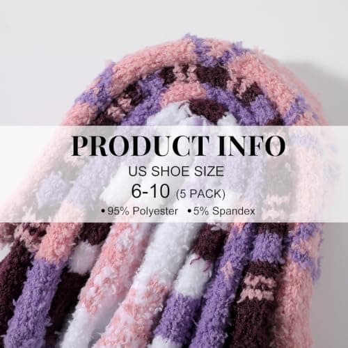 Clothirily Fuzzy Socks for Women, Fluffy Socks Womens, Cozy Slipper Sock