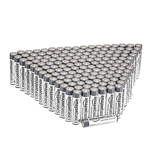 Pilas Alcalinas Industriales AAA Amazon Basics, 1050 Piezas (7 Paquetes de 150)