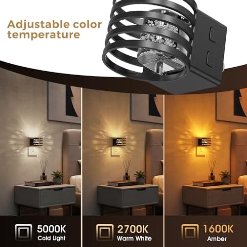 L LOHAS LED Night Lights Plug into Wall, 2 Pack 3CCT Night Light