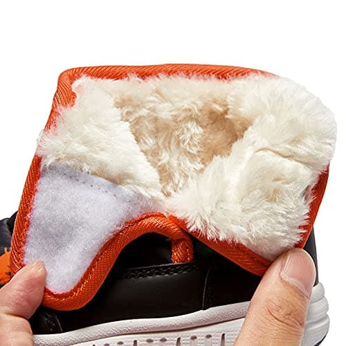 Botas de Nieve HOBIBEAR sin Cordones, Impermeables y Cálidas (Dinosaurio - Talla 7 Niño)