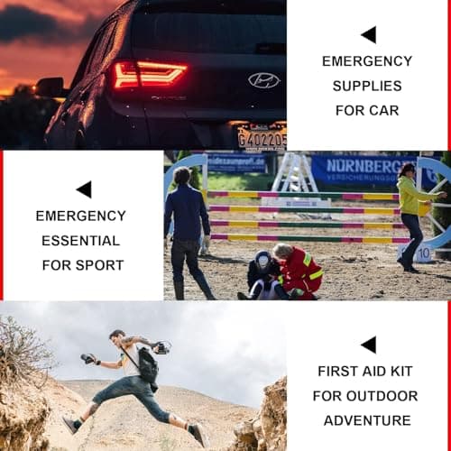 Botiquín de Primeros Auxilios de 300 Piezas para Auto, Hogar y Camping