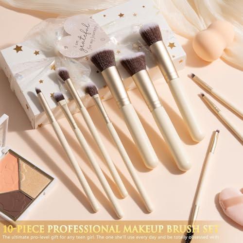 Teen Girl Gifts Trendy Stuff, 10 Positive Affirmation Cards & Empowering Challenges to Unlock 10 Wrapped Makeup Gift Set Motivational Birthday Christmas Gift Stocking Stuffers for