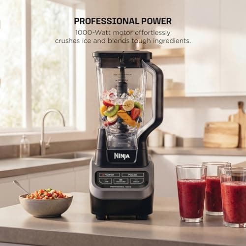 Licuadora Profesional Ninja BL610, 1000W, Tecnología Total Crushing, Vaso 72oz